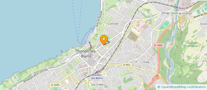 localisation de l'entreprise SCI ARTEBAT à THONON-LES-BAINS