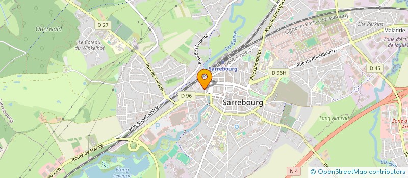 localisation de l'entreprise SCI ARTEFACT à SARREBOURG