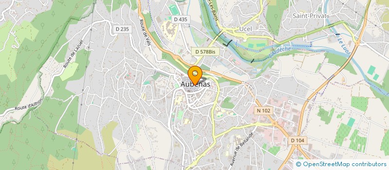 localisation de l'entreprise SCI ARTEFACT à AUBENAS