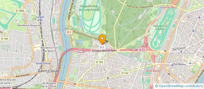 localisation de l'entreprise SCI ARTELI à BOULOGNE-BILLANCOURT