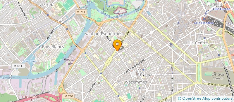 localisation de l'entreprise SCI ARTELI à LILLE