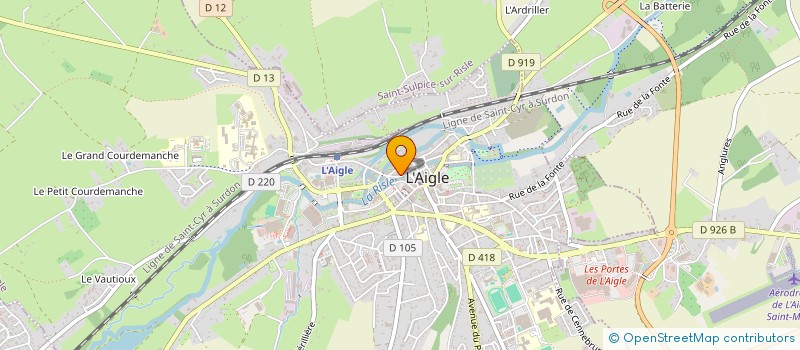 localisation de l'entreprise SCI ARTEMIS à L'AIGLE