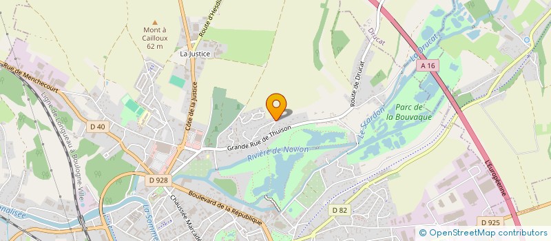 localisation de l'entreprise SCI ARTEMIS à ABBEVILLE