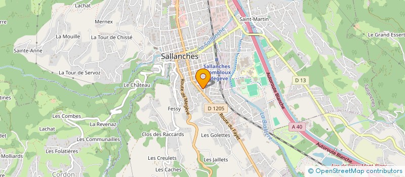 localisation de l'entreprise SCI ARTEMIS à SALLANCHES