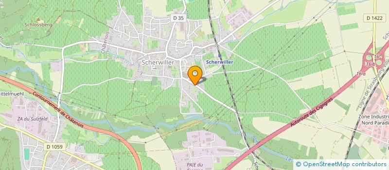 localisation de l'entreprise SCI ARTEMIS  SCHERWILLER