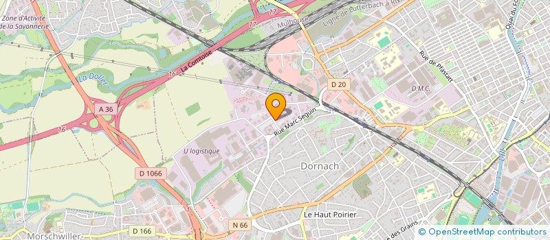 localisation de l'entreprise SCI ARTEMIS  MULHOUSE