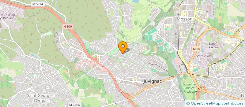 localisation de l'entreprise SCI ARTEMIS  JUVIGNAC