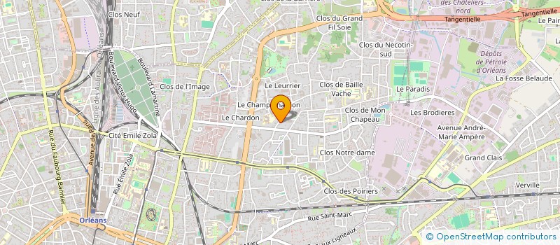 localisation de l'entreprise SCI ARTHEMIS à ORLEANS