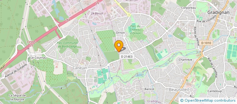 localisation de l'entreprise SCI ARTHEMIS  GRADIGNAN