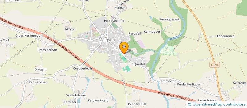 localisation de l'entreprise SCI ARTHEO  MELGVEN