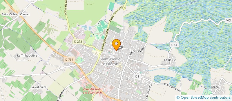 localisation de l'entreprise SCI ARTHINI  SAINT-PIERRE-D'OLERON