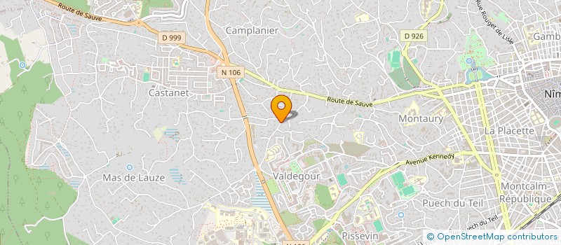 localisation de l'entreprise SCI ARTHIS  NIMES