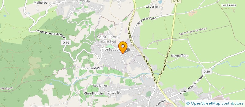 localisation de l'entreprise SCI ARTHOME  SAINT-HAON-LE-CHATEL