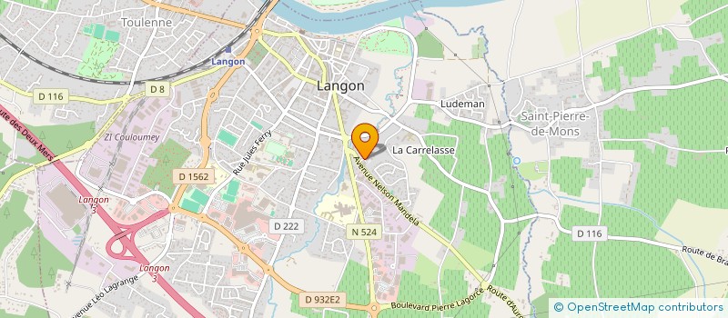 localisation de l'entreprise SCI ARTHROPOLE SUD GIRONDE  LANGON