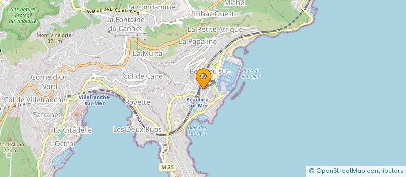 localisation de l'entreprise SCI ARTHUR à BEAULIEU-SUR-MER