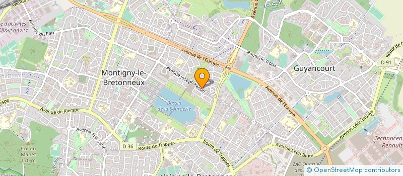 localisation de l'entreprise SCI ARTHUR  MONTIGNY-LE-BRETONNEUX