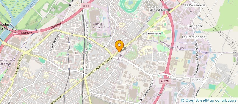 localisation de l'entreprise SCI ARTHUR à ANGERS