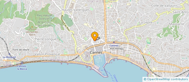 localisation de l'entreprise SCI ARTHUR à CANNES