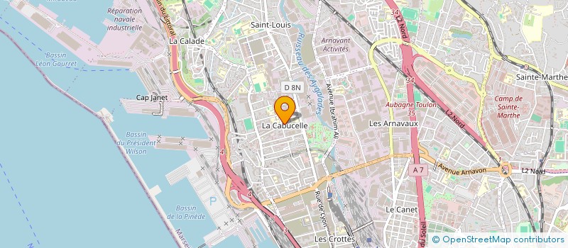 localisation de l'entreprise SCI ARTHUR à MARSEILLE