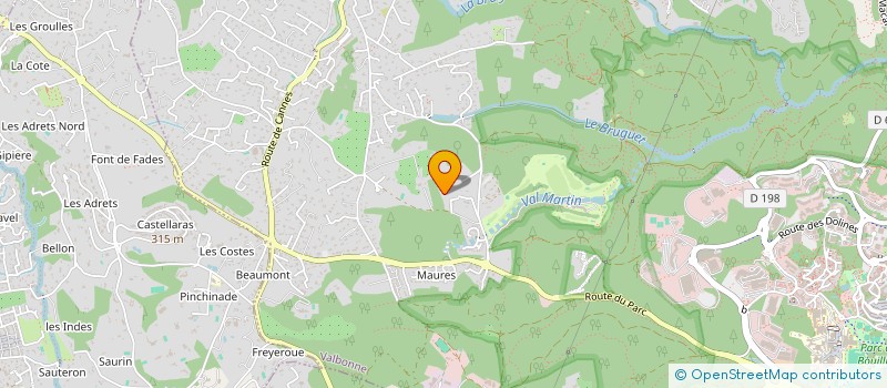 localisation de l'entreprise SCI ARTHUR  VALBONNE