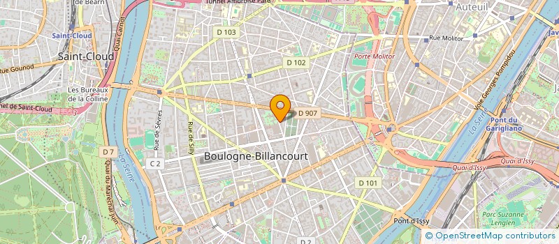 localisation de l'entreprise SCI ARTHUR à BOULOGNE-BILLANCOURT