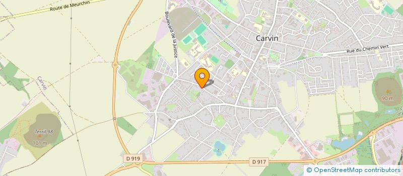 localisation de l'entreprise SCI ARTHUR CORMONT  CARVIN