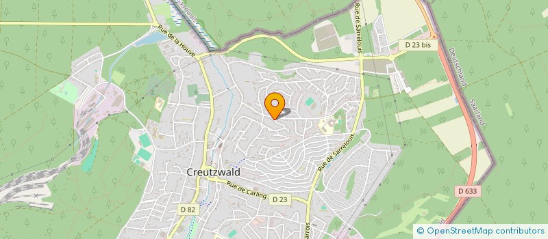 localisation de l'entreprise SCI ARTHUR H.C.  CREUTZWALD