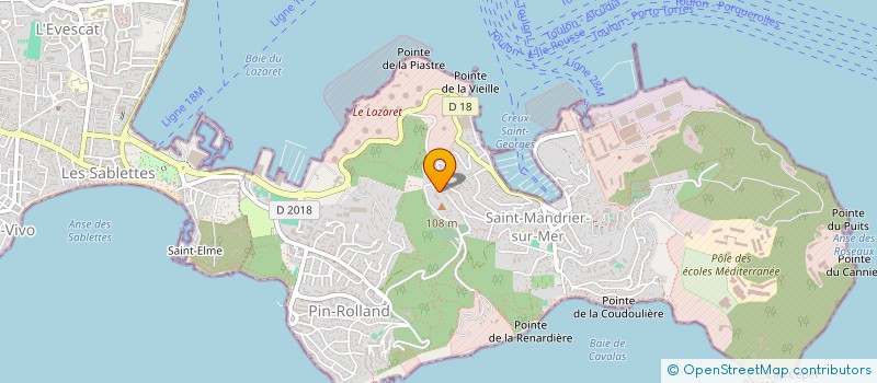 localisation de l'entreprise SCI ARTHUS à SAINT MANDRIER SUR MER