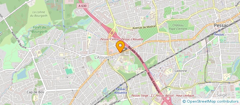 localisation de l'entreprise SCI ARTI  PESSAC