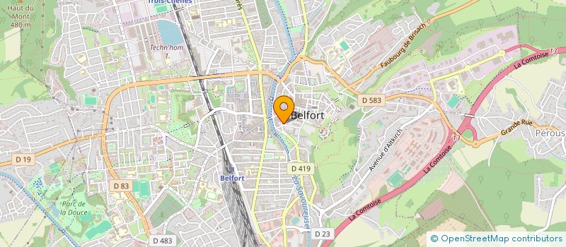 localisation de l'entreprise SCI ARTICULARIS à BELFORT