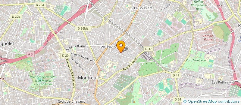 localisation de l'entreprise SCI ARTICULE à MONTREUIL