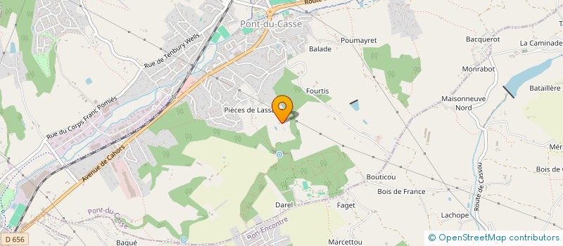 localisation de l'entreprise SCI ARTIGUELOUBE  PONT-DU-CASSE