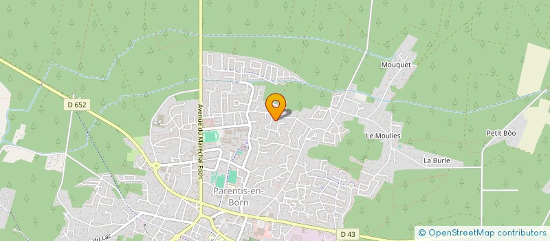 localisation de l'entreprise SCI ARTIIMMO  PARENTIS-EN-BORN