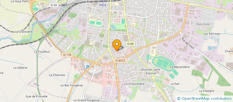 localisation de l'entreprise SCI ARTIMEE à VITRE