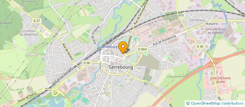 localisation de l'entreprise SCI ARTIMMO1 à SARREBOURG