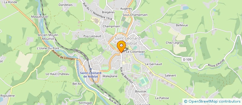 localisation de l'entreprise SCI ARTIMO à SAINT-LEONARD-DE-NOBLAT