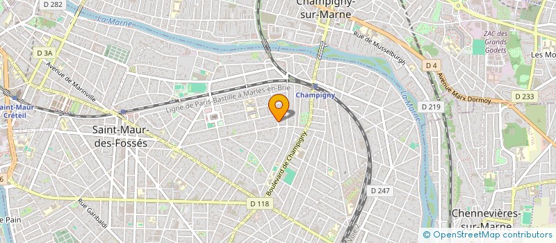 localisation de l'entreprise SCI ARTIRO à SAINT-MAUR-DES-FOSSES