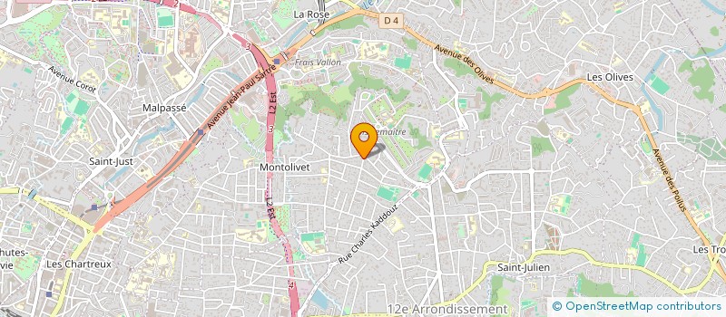 localisation de l'entreprise SCI ARTIS à MARSEILLE