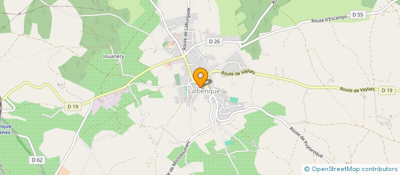 localisation de l'entreprise SCI ARTIS  LALBENQUE