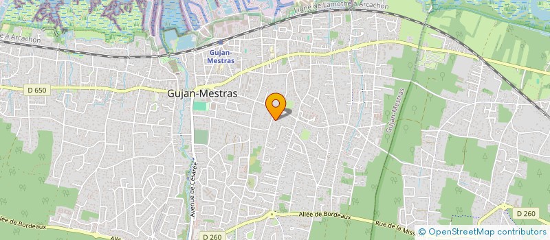 localisation de l'entreprise SCI ARTISANALE DE MESTRAS  GUJAN-MESTRAS