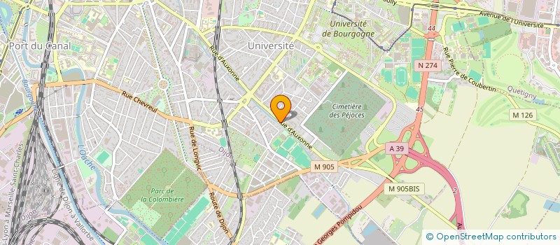 localisation de l'entreprise SCI ARTISTE-LUNETIER à DIJON