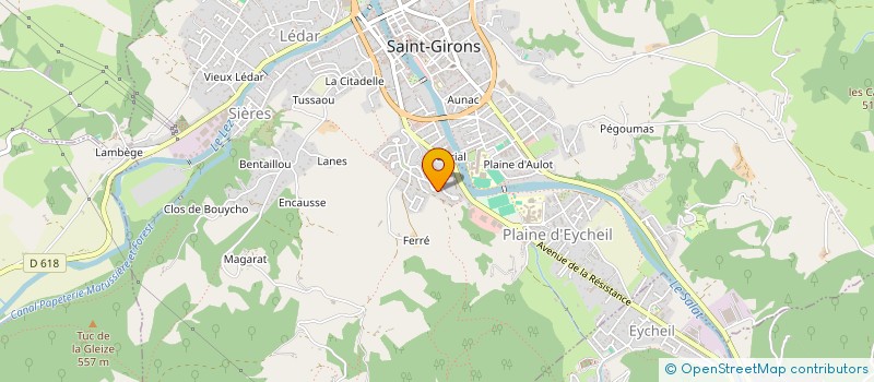 localisation de l'entreprise SCI ARTIX BTM à SAINT-GIRONS