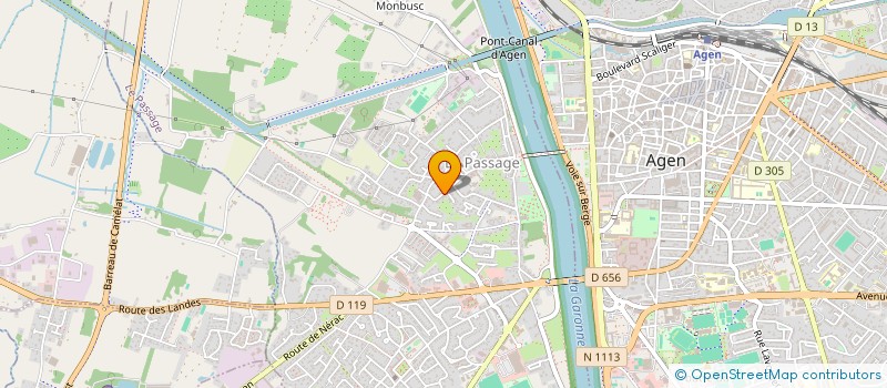 localisation de l'entreprise SCI ARTLEO  LE PASSAGE