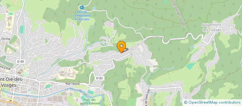 localisation de l'entreprise SCI ARTMOB  SAINT-DIE-DES-VOSGES