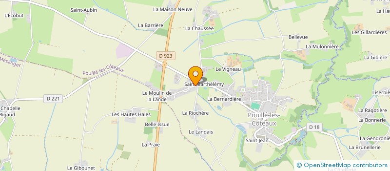 localisation de l'entreprise SCI ARTMONY  POUILLE-LES-COTEAUX