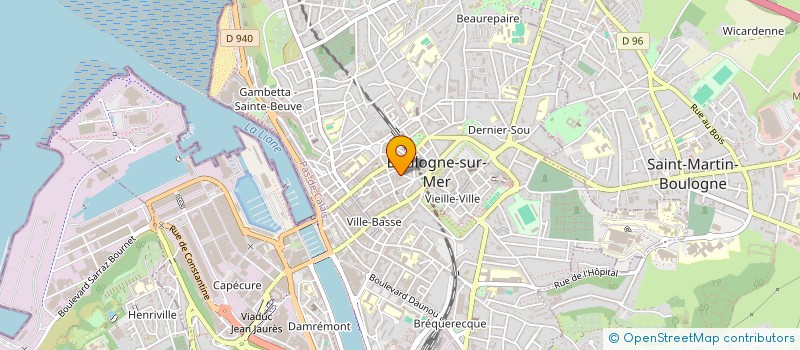 localisation de l'entreprise SCI ARTOIS  BOULOGNE-SUR-MER