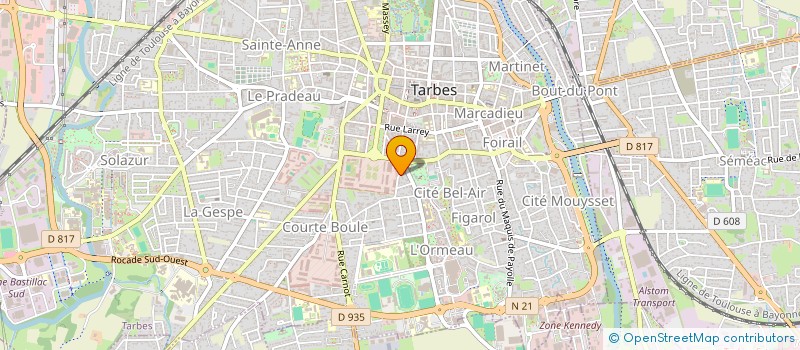 localisation de l'entreprise SCI ARTOS  TARBES