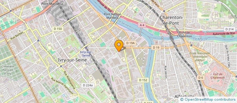 localisation de l'entreprise SCI ARTS GK à IVRY-SUR-SEINE