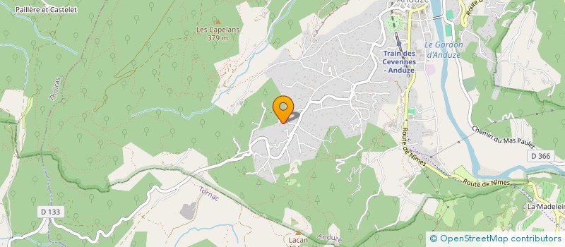 localisation de l'entreprise SCI ARTUR DE VALLERAUBE à ANDUZE