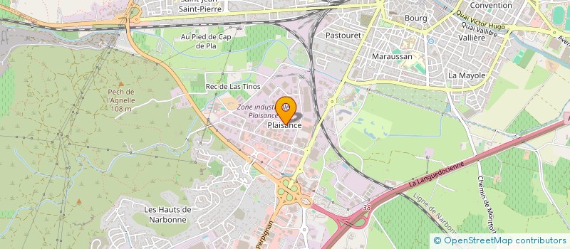 localisation de l'entreprise SCI ARTURO  NARBONNE